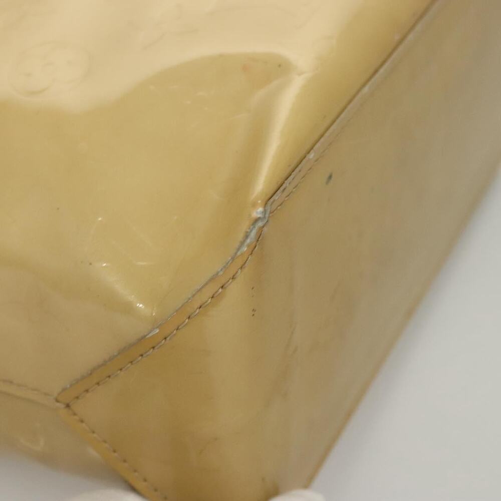 LOUIS VUITTON Monogram Vernis Reade PM Hand Bag Beige M91334 - Picture 8 of 16